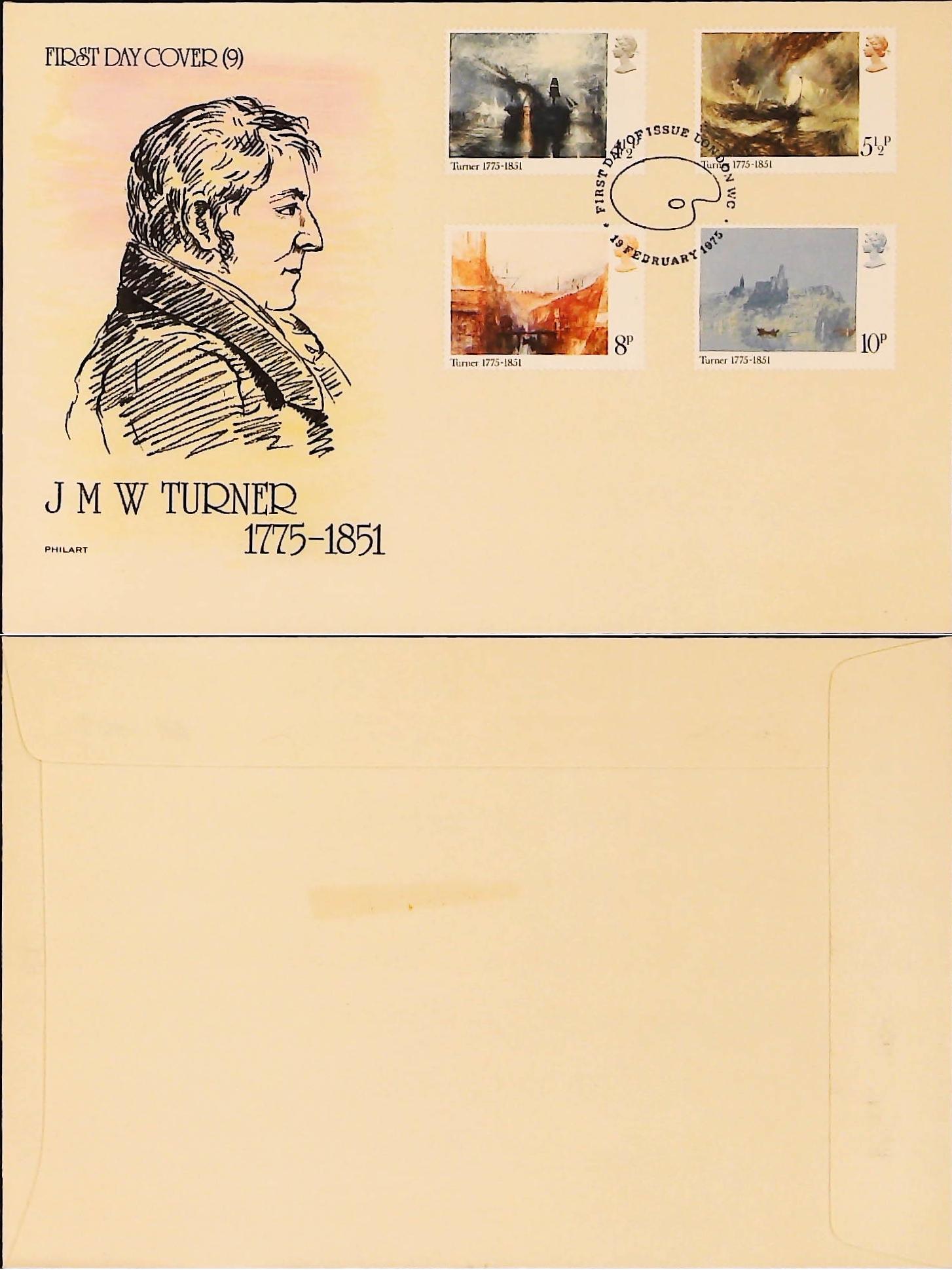 1975 Philart TurnerFDC London postmark