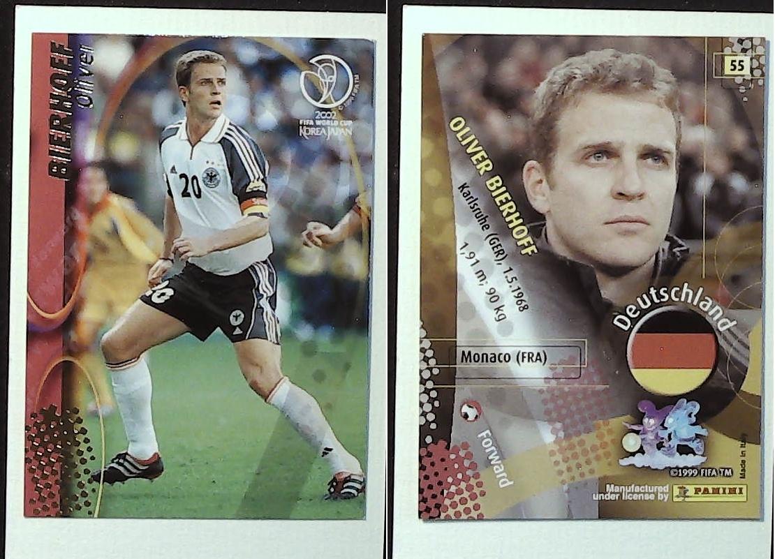 PANINI 2002 WORLD CUP FOOTBALL CARDS No74 ITALY CHRISTIAN VIERI