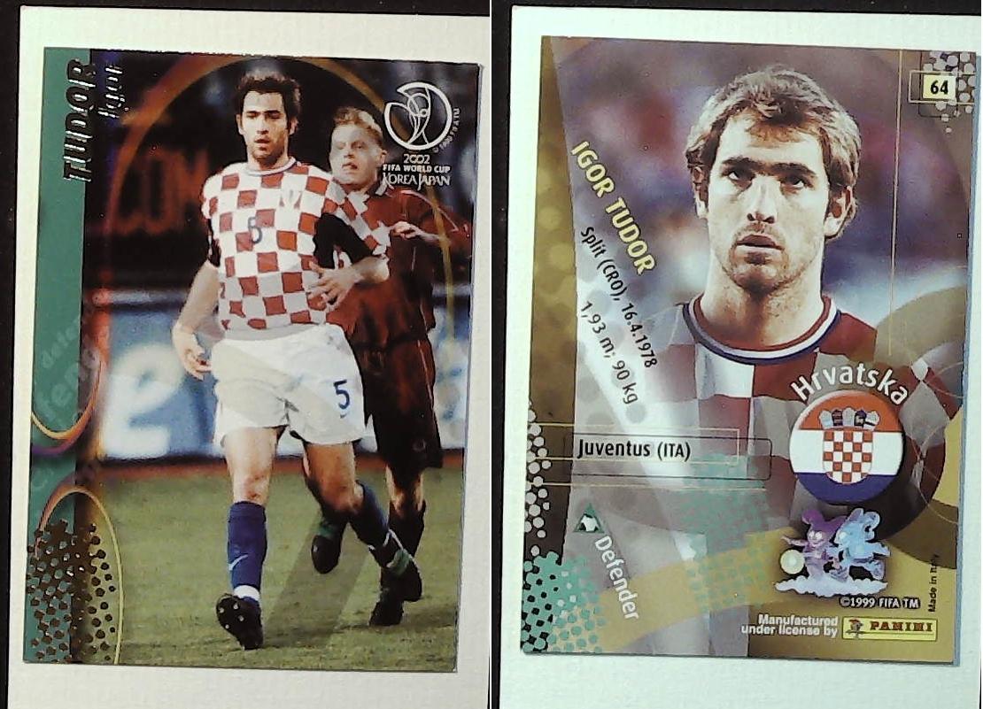 PANINI 2002 WORLD CUP FOOTBALL CARDS FRANCE No64 IGOR TUDOR