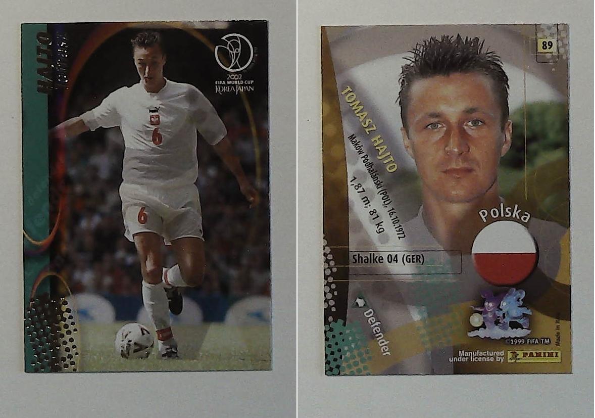 PANINI 2002 WORLD CUP FOOTBALL CARDS POLAND No89 TOMASZ HAJTO