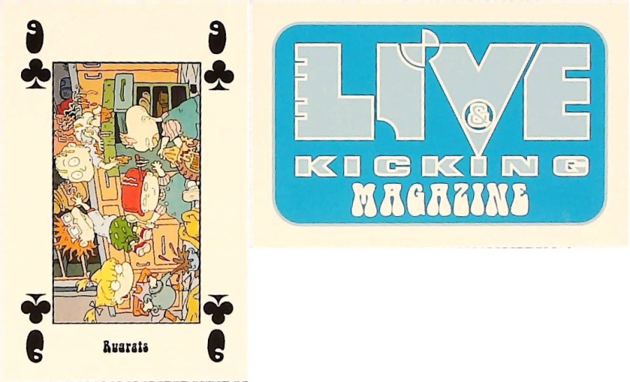 Live & Kicking Magazine Playing Card 9 Clubs Rugrats