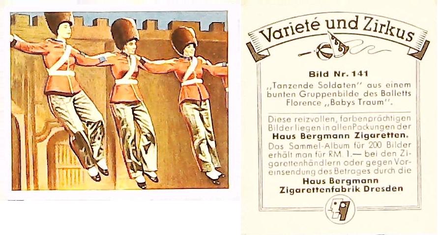 Bergmann Variety & CircusGerman Cigarette Card No 141