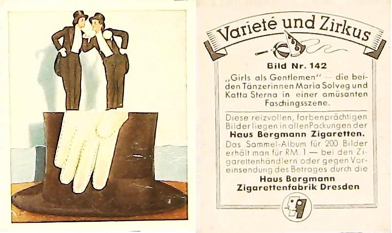 Bergmann Variety & CircusGerman Cigarette Card No 142