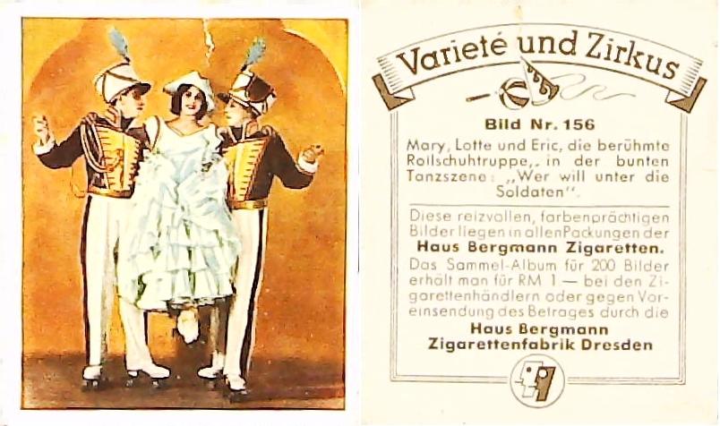 Bergmann Variety & CircusGerman Cigarette Card No 156