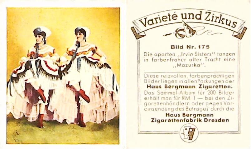Bergmann Variety & CircusGerman Cigarette Card No 175