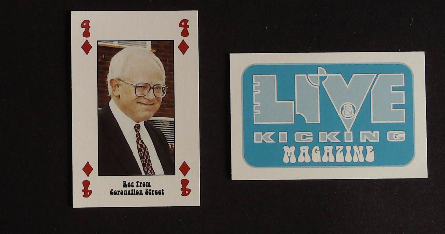 Live & Kicking Magazine Playing Card 4 Diamonds Reg from Coronation Street
