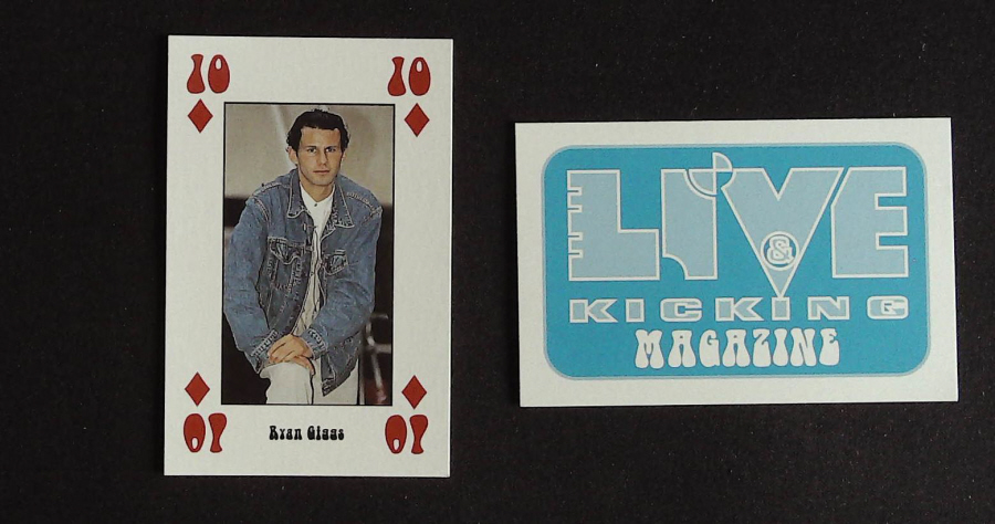 Live & Kicking Magazine Playing Card 10 Diamonds Ryan Giggs