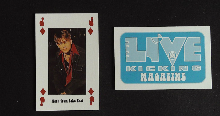 Live & Kicking Magazine Playing Card Jack Diamonds Mark fron East 17
