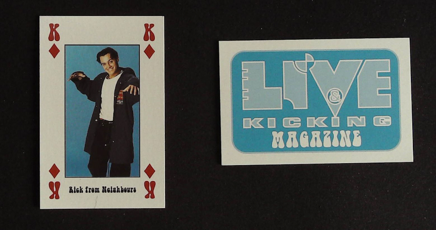 Live & Kicking Magazine Playing Card King Diamonds Rick from Neighbours