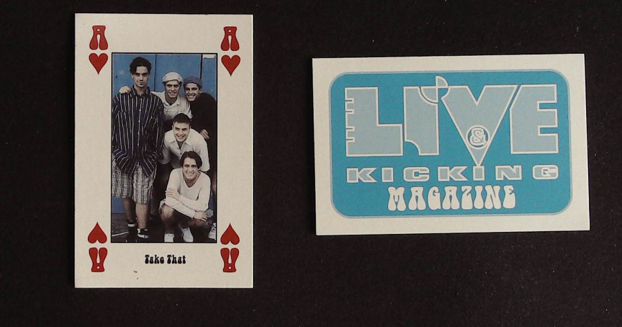 Live & Kicking Magazine Playing Card Ace Hearts Take That