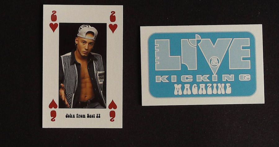Live & Kicking Magazine Playing Card 2 Hearts John from East 17