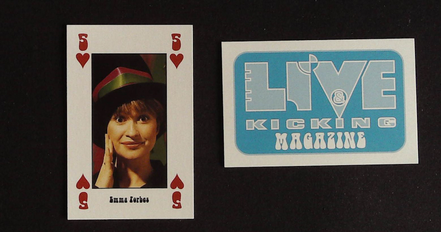 Live & Kicking Magazine Playing Card 5 Hearts Emma Forbes