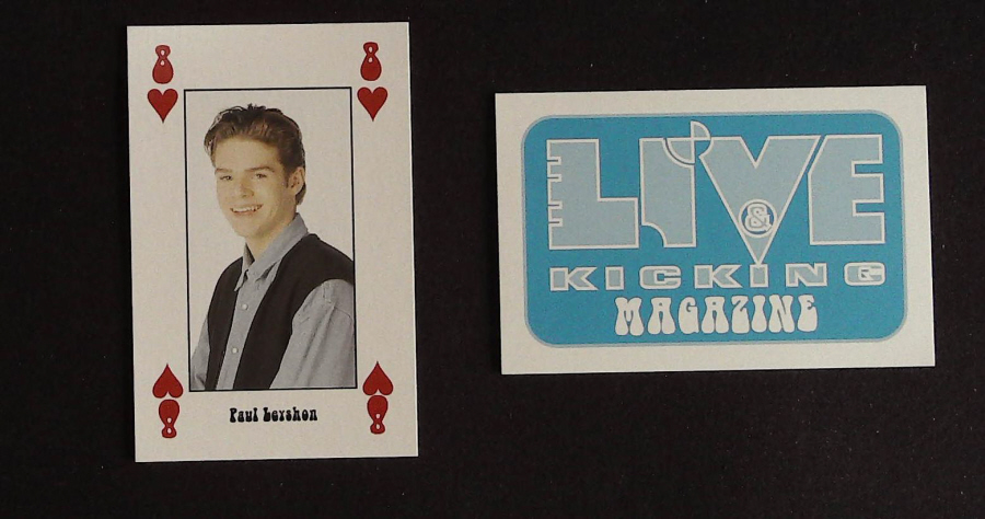 Live & Kicking Magazine Playing Card 8 Hearts Paul Lexhon