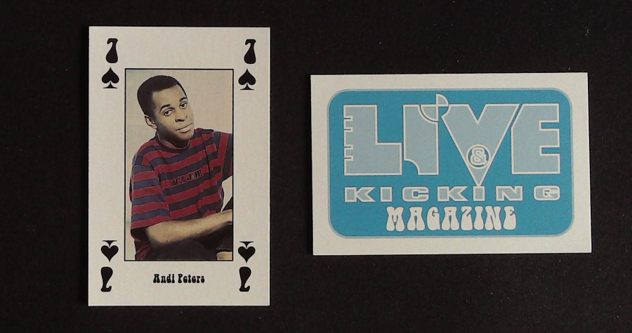 Live & Kicking Magazine Playing Card 7 Spades Andi Peters