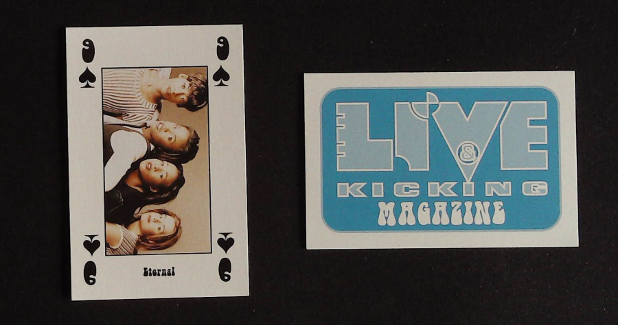 Live & Kicking Magazine Playing Card 9 Spades Eternal