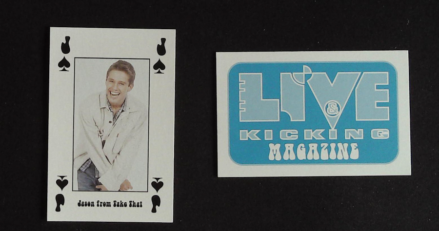 Live & Kicking Magazine Playing Card Jack Spades Jason from Take That