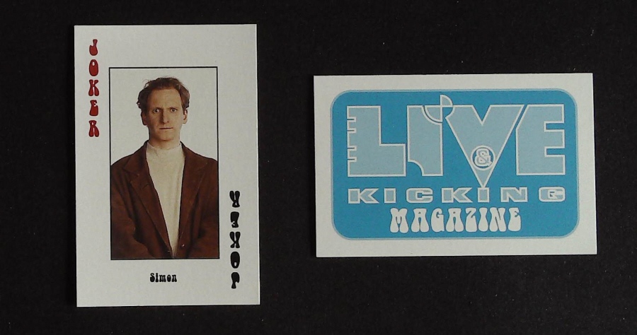 Live & Kicking Magazine Playing Card JOKER Simon