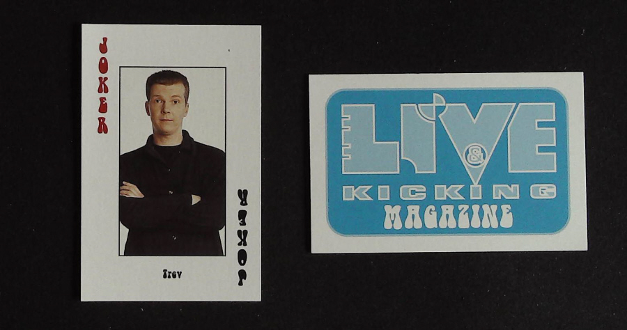 Live & Kicking Magazine Playing Card JOKER Simon