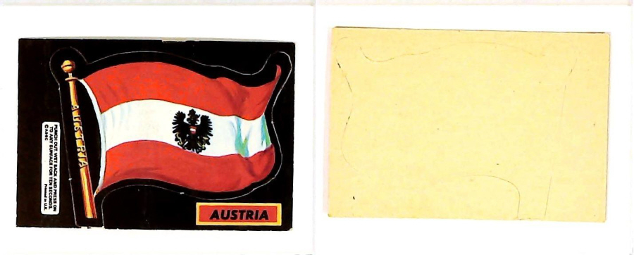 A & B C 1971 FLAGS cut outs AUSTRIA