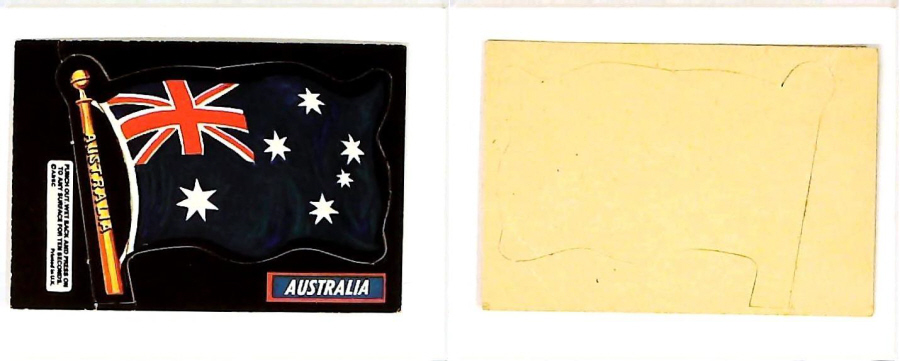 A & B C 1971 FLAGS cut outs AUSTRALIA