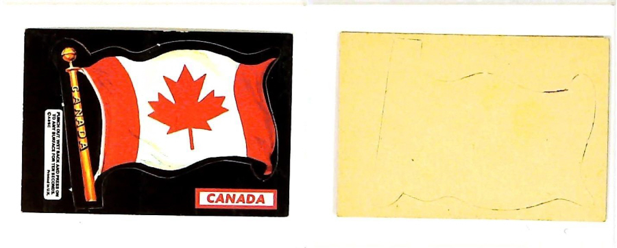 A & B C 1971 FLAGS cut outs CANADA