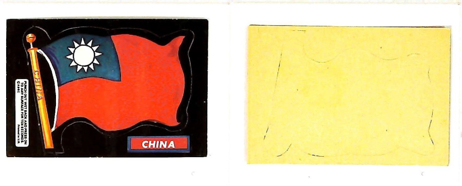 A & B C 1971 FLAGS cut outs CHINA