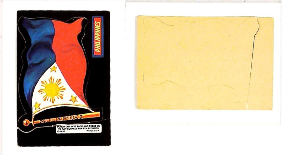 A & B C 1971 FLAGS cut outs PHILIPPINES