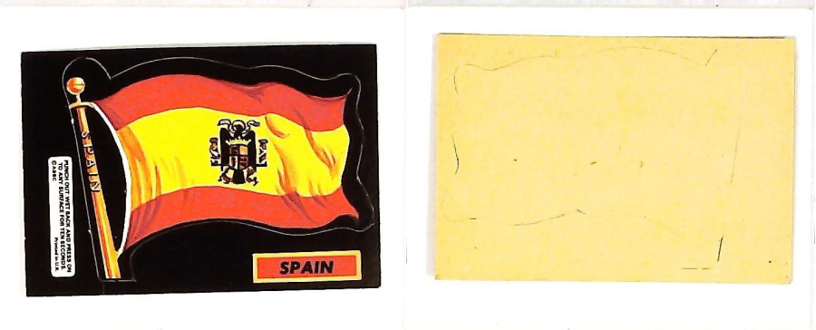 A & B C 1971 FLAGS cut outs SPAIN