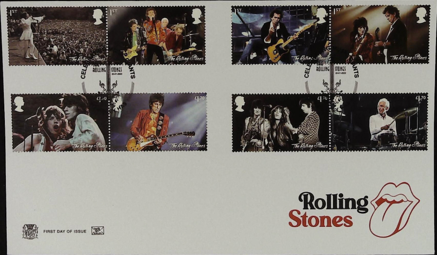 2022 ROLLING STONES SET STUART FDC - Celeb Music Giants Wembley Postmark - Click Image to Close