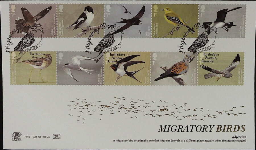 2022 Migratory Birds STUART FDC - Turtle Dove Avenue Postmark