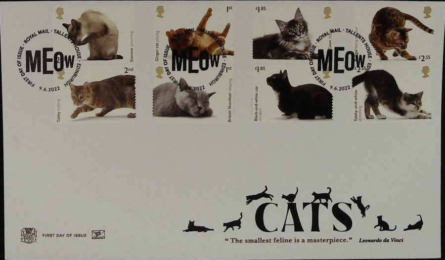 2022 CATS STUART FDC - FDI TALLENTS HOUSE EDINBURGH Postmark