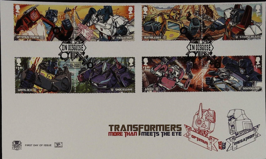 2022 TRANSFORMERS STUART FDC - Stockley Park, Uxbridge Postmark