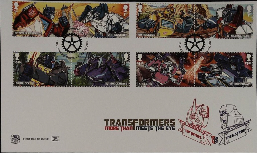 2022 TRANSFORMERS STUART FDC - Bulkhead Drive Fleetwood Postmark