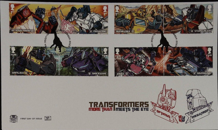 2022 TRANSFORMERS STUART FDC - Snudge Hall Hill, Leicester Postmark