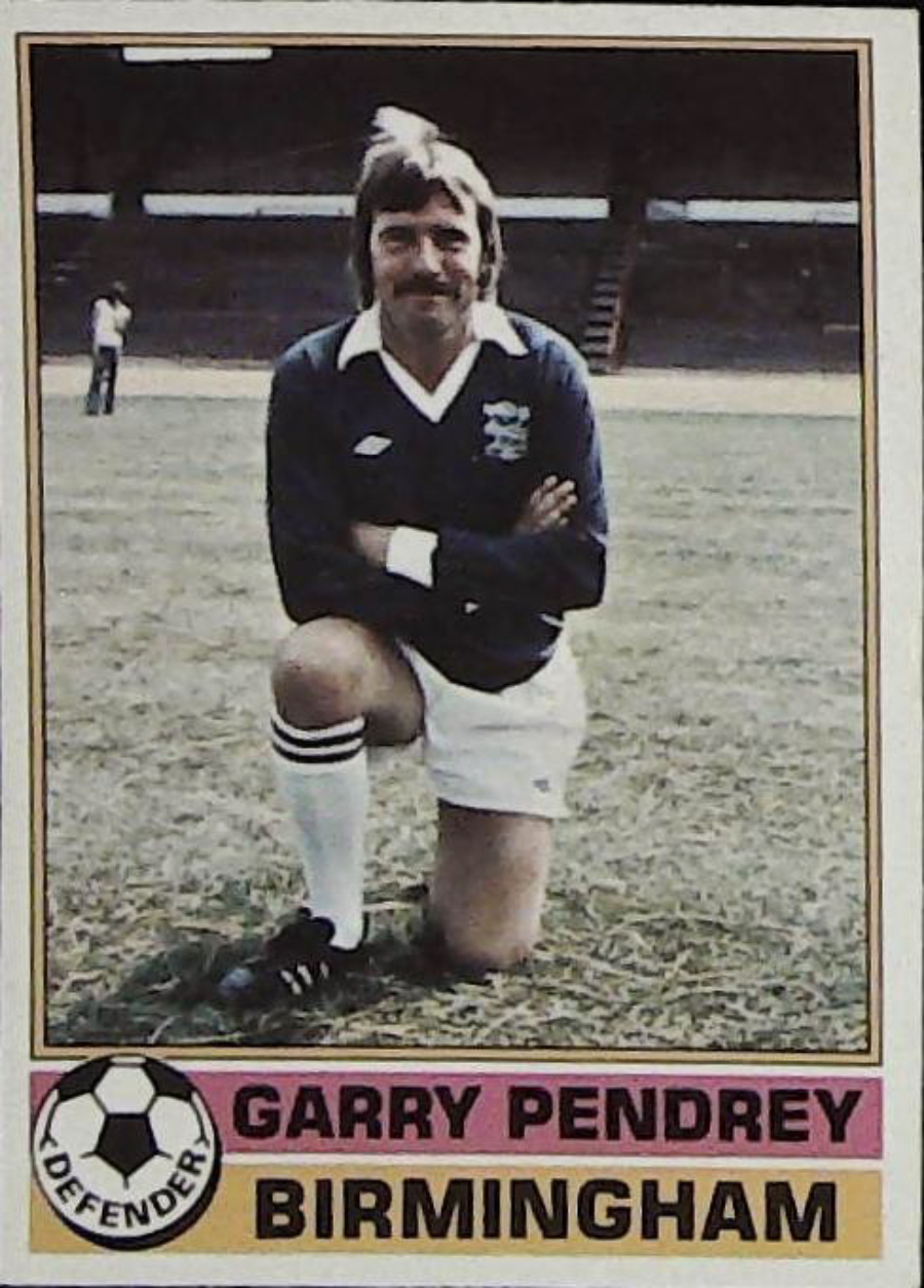 Topps UK Footballers Red Back 1977 Birmingham City No 173 Garry Pendrey