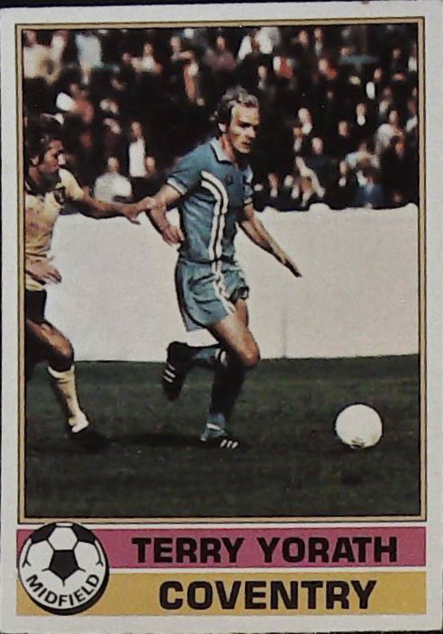 Topps UK Footballers Red Back 1977 Coventry City No 274 Terry Yorath