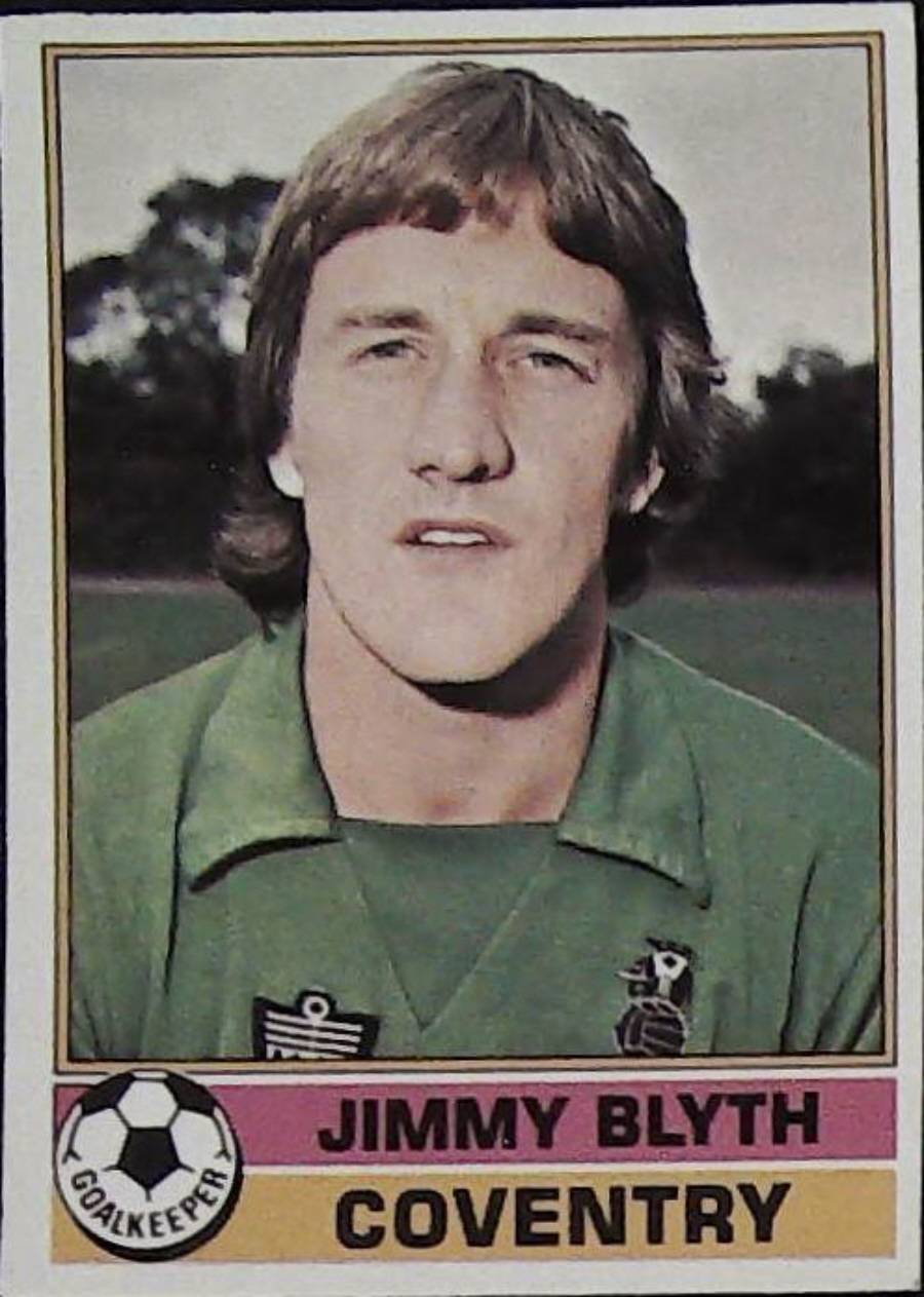 Topps UK Footballers Red Back 1977 Coventry City No 98 Jim Blyth - Click Image to Close