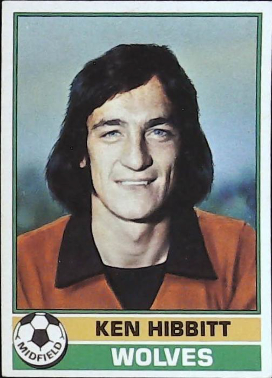 Topps UK Footballers Red Back 1977 Wolverhampton No 272 Ken Hibbitt