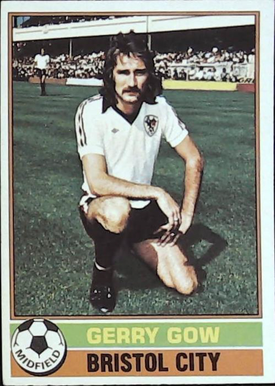 Topps UK Footballers Red Back 1977 Bristol City No 68 Gerry Gow