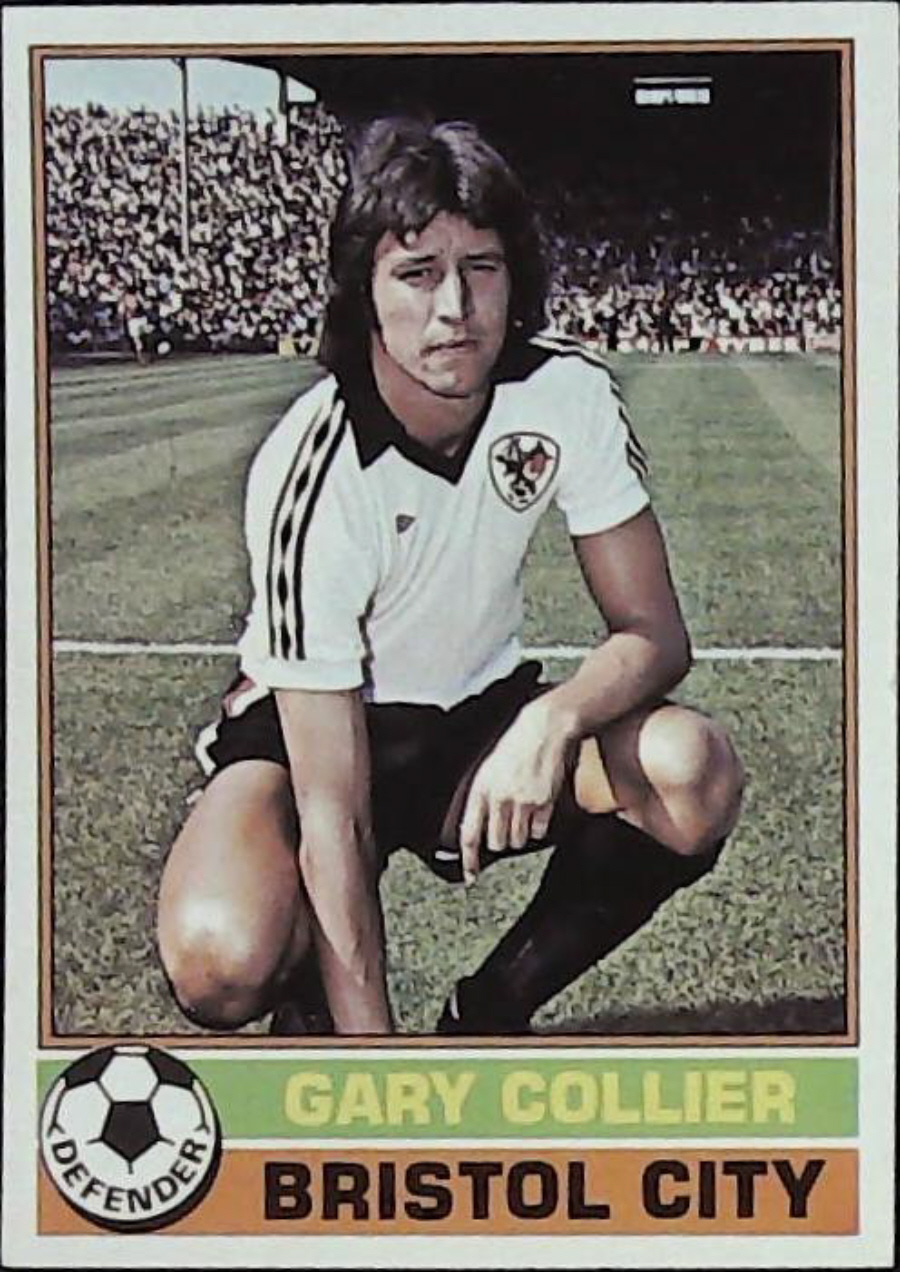 Topps UK Footballers Red Back 1977 BRISTOL CITY No 58 GARY COLLIER - Click Image to Close