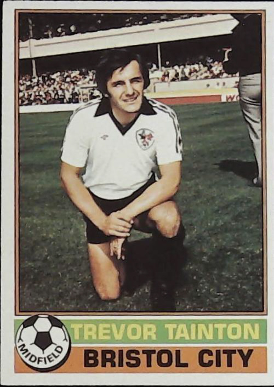 Topps UK Footballers Red Back 1977 BRISTOL CITY No266 TREVOR TAINTON - Click Image to Close
