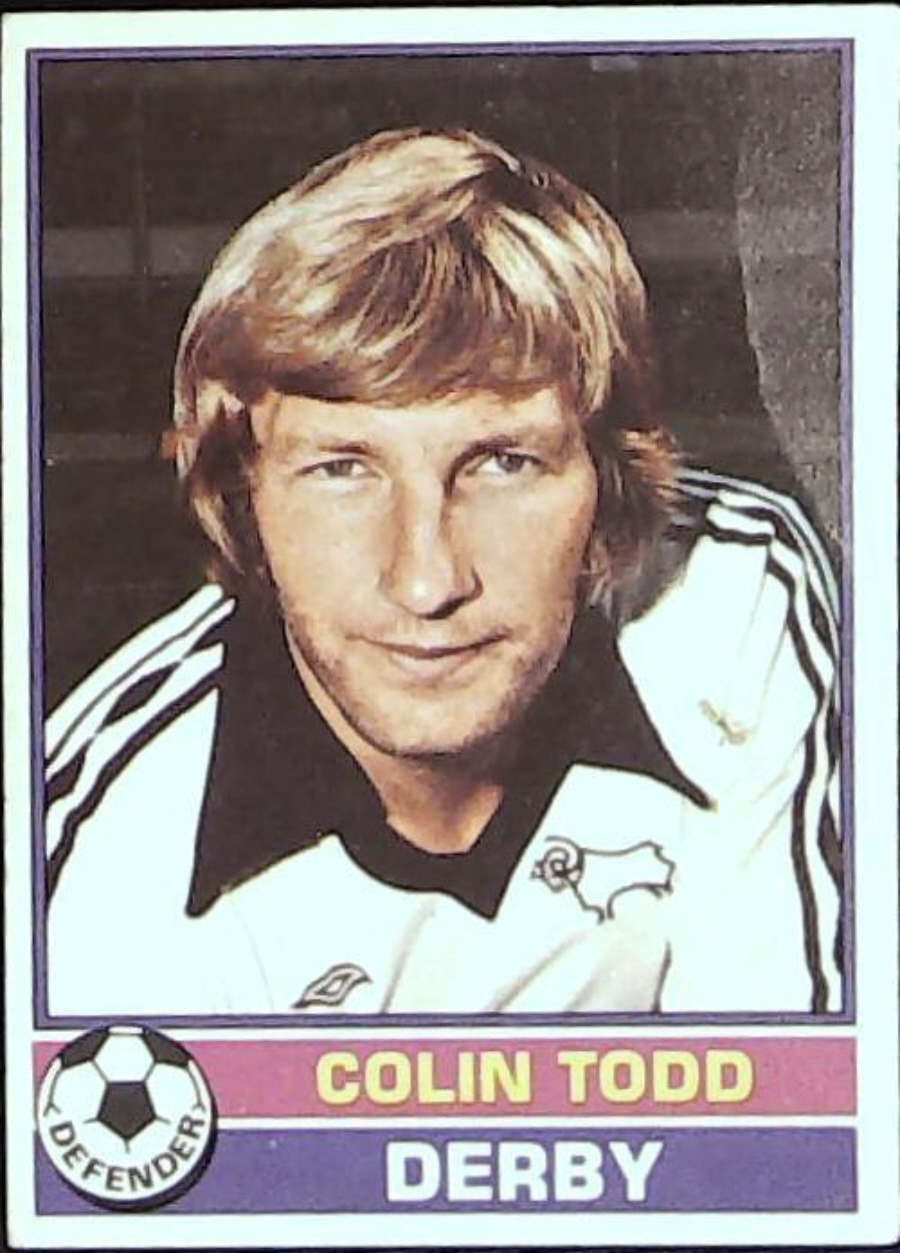 Topps UK Footballers Red Back 1977 DERBY NO 230 COLIN TODD - Click Image to Close
