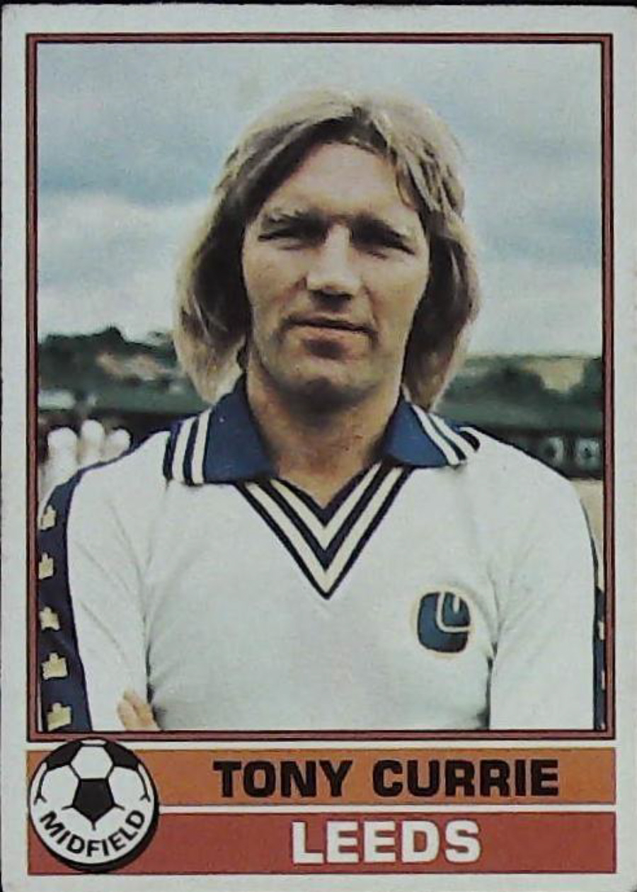 Topps UK Footballers Red Back 1977 LEEDS UNIITED No 25 TONY CURRIE