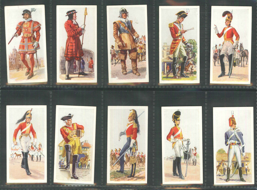 Carreras Set of 50 History of Army Uniforms - Click Image to Close