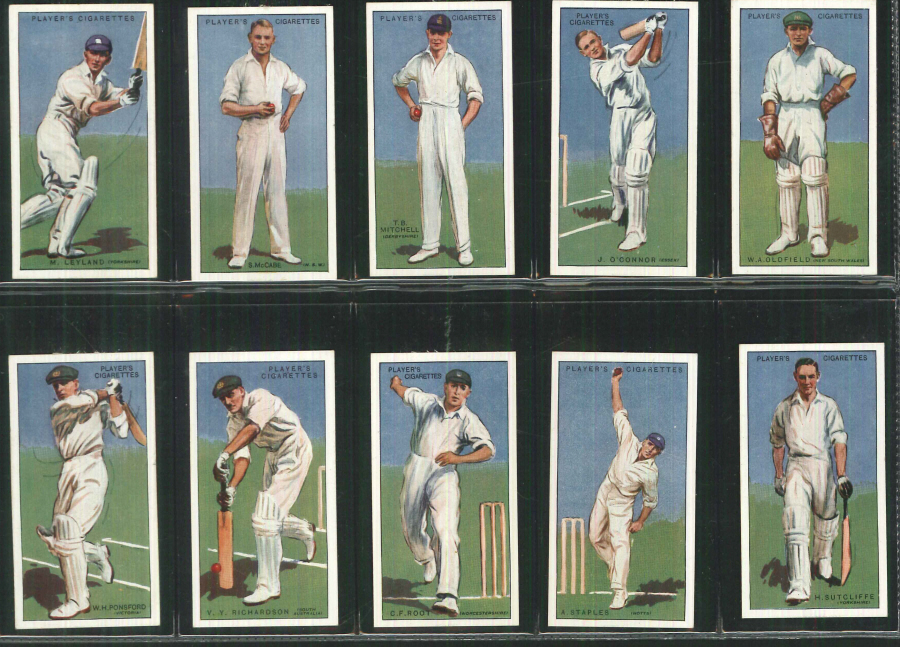 Players Set of 50 Cricketers 1930