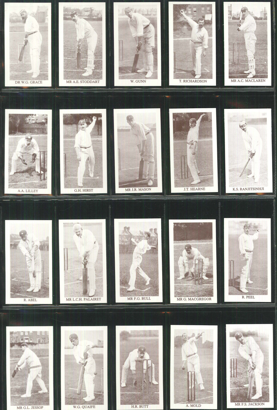 County Print - Cricketerers of 1896 - Set of 50