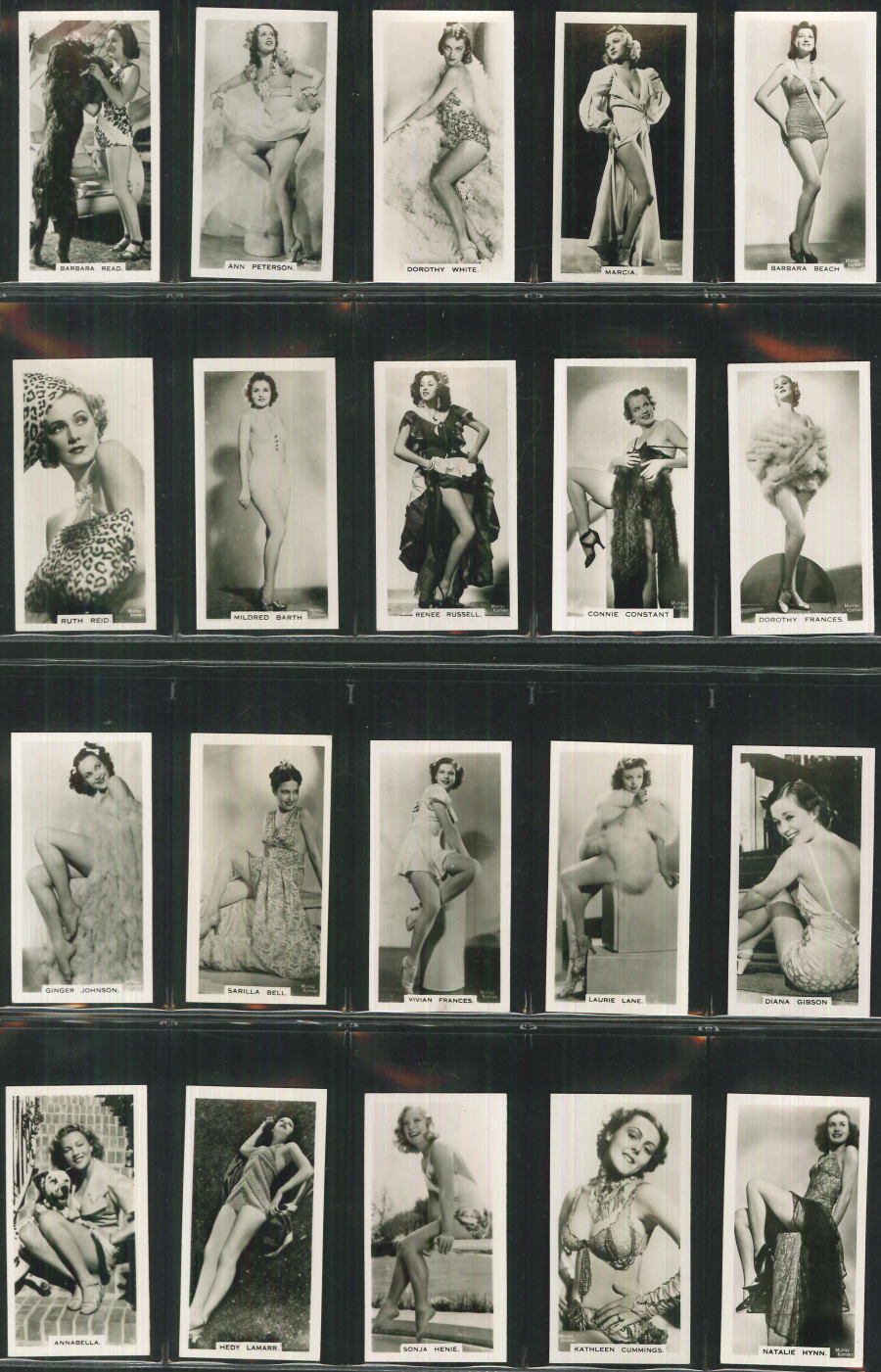 Carreras Set of 54 Film & Stage Beauties - Click Image to Close