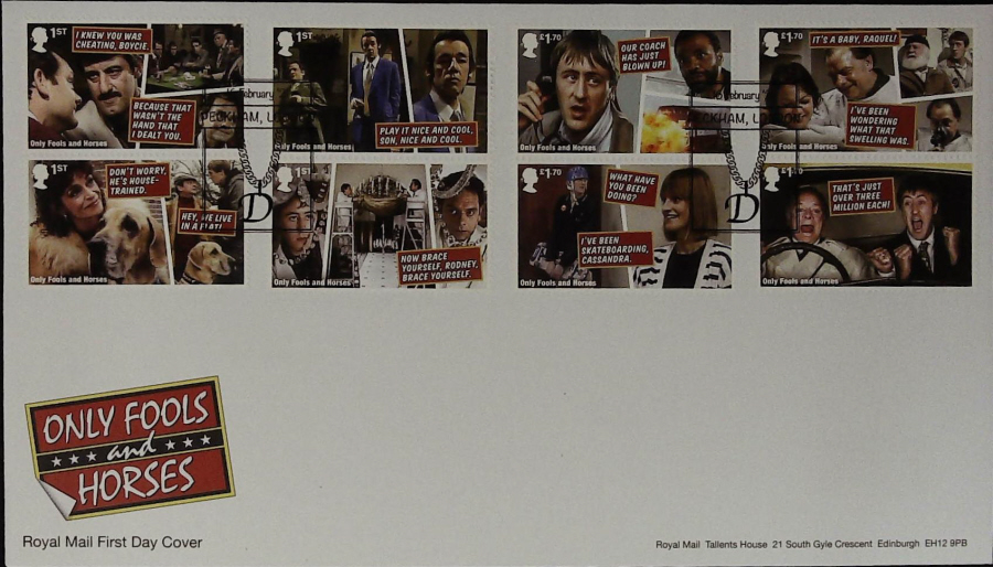 2021 Only Fools & Horses Set FDC Royal Mail -(Gold Chain ) Peckham London Postmark - Click Image to Close