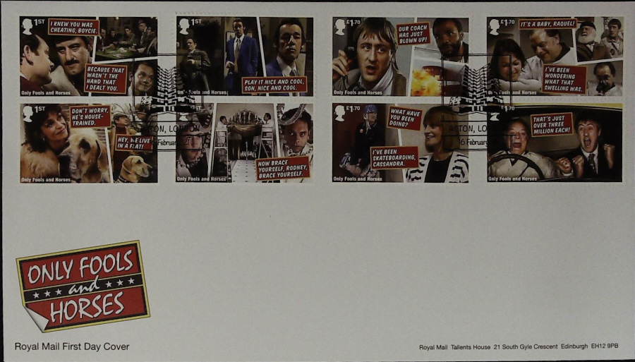 2021 Only Fools & Horses Set FDC Royal Mail -( Block of Flats ) Peckham London Postmark - Click Image to Close