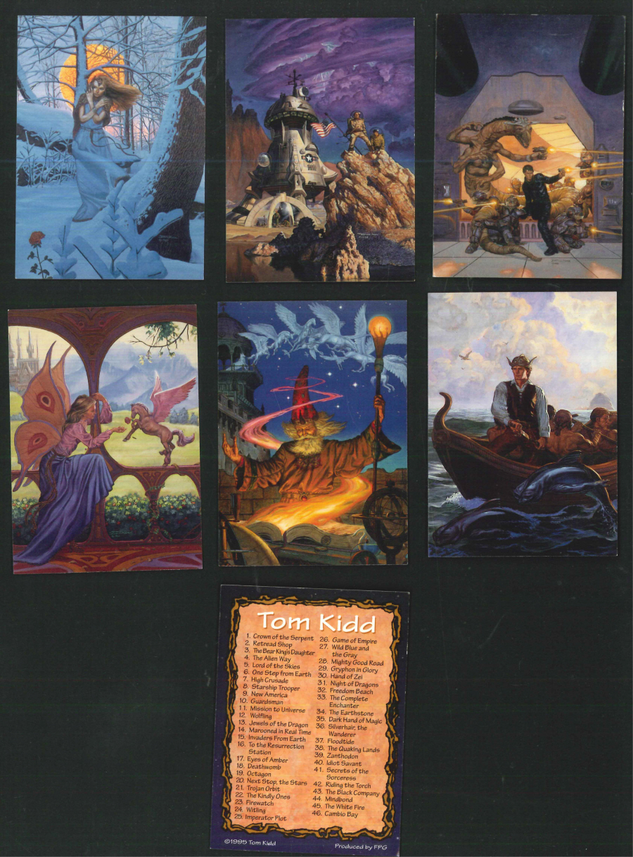"Tom Kidd Fantasy Art" Trading Card set, by FPG